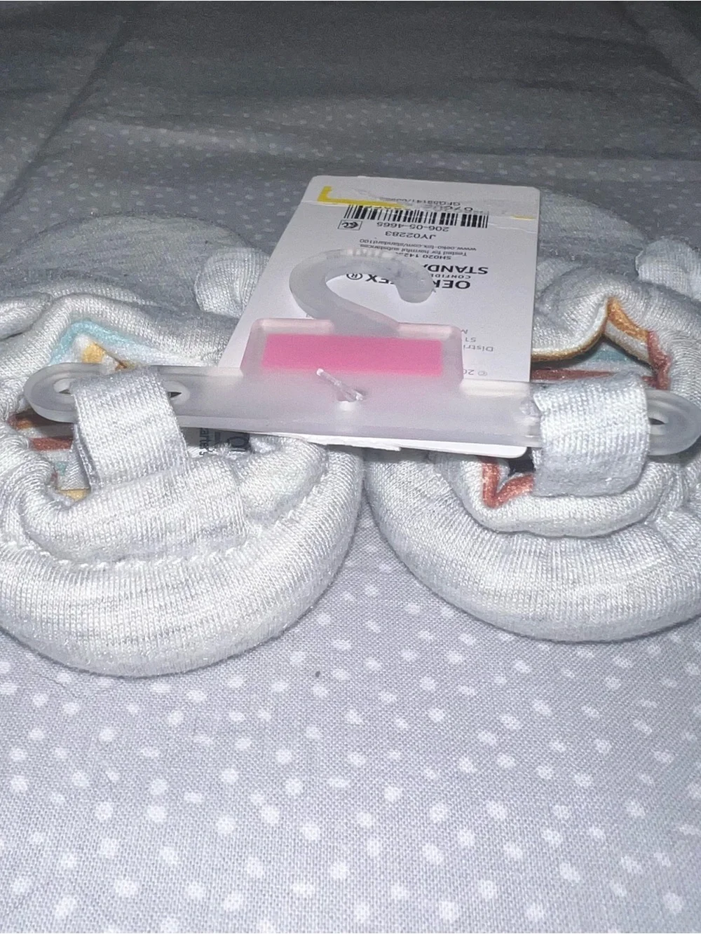 Just One You by Carters Gray Baby Moccasins